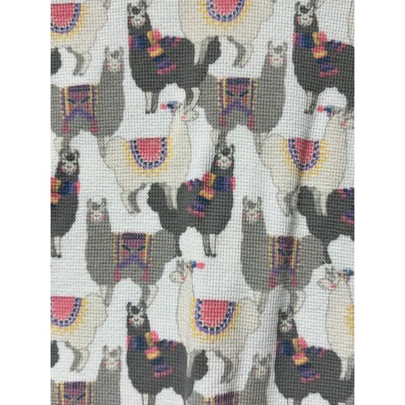 ALTAR'D STATE Two Piece Waffle Knit Pajama Set, Llama Novelty Print, Sz S - Picture 5 of 11